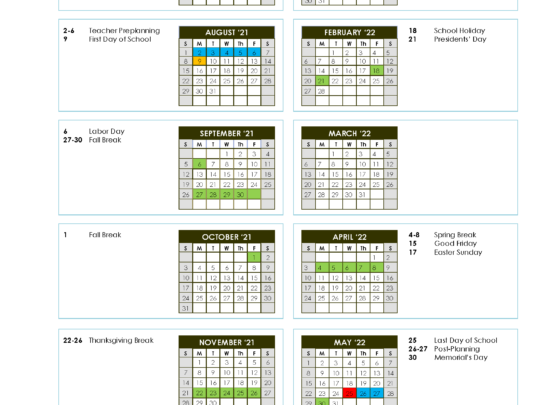 Board Approves 2021-2022 School Calendar