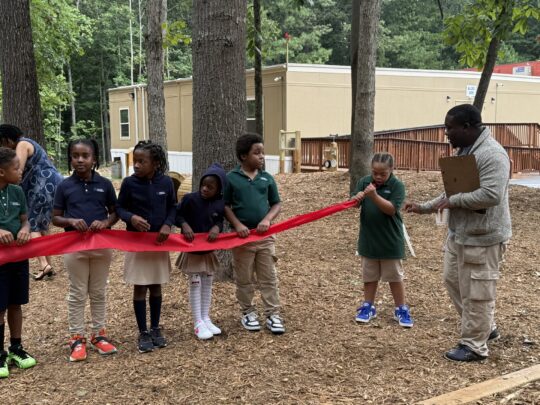 Amana Academy West Atlanta Cuts Ribbon on New Nature-Scape Playground